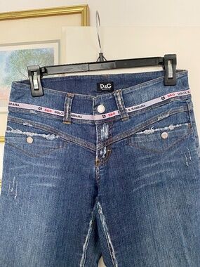 Vintage Y2K Dolce&Gabbana Denim Low-rise Distressed Jeans Women’s Size 27